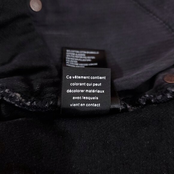 NWT Free People Womens Size 25 Asymmetrical Waist Black Denim Distressed Shorts - Picture 15 of 16